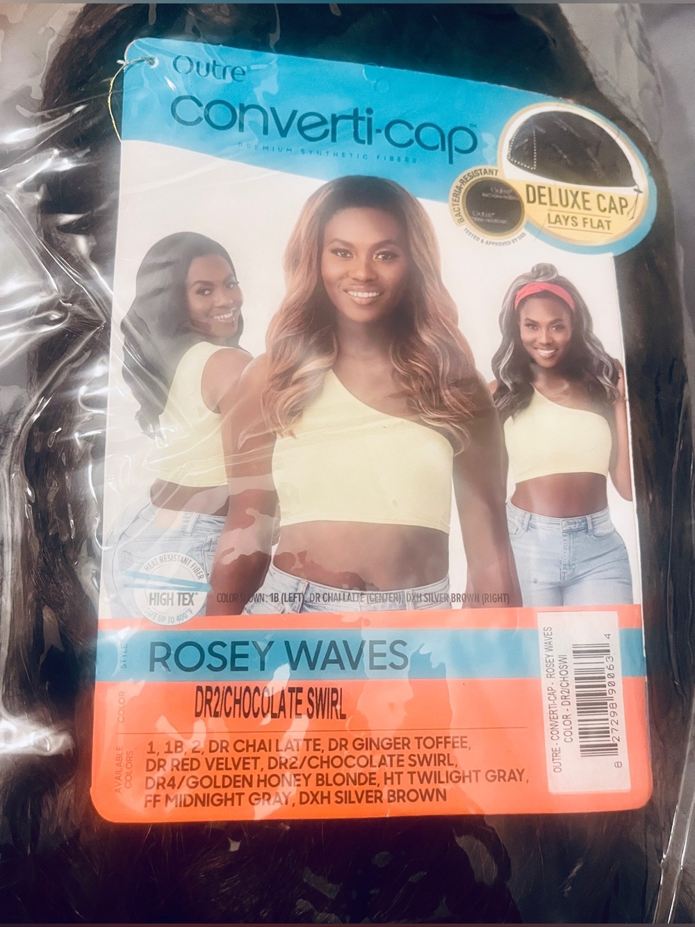Outre Converti cap “Rosey Waves” Wig in DARK CHOCOLATE SWIRL